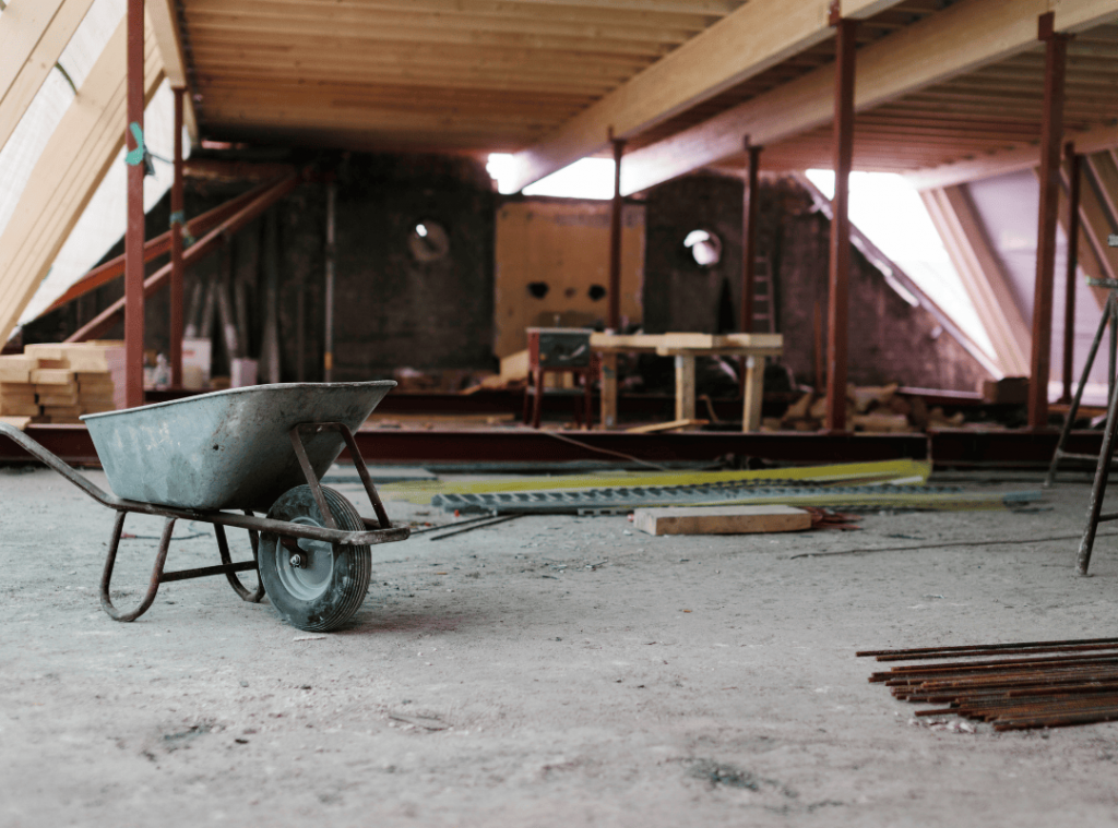 Haus wird entkernt in München